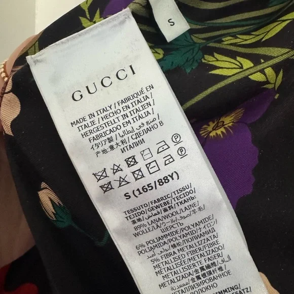 Gucci Black & Cream GG Logo Knit Open-Front Jacket - Picture 8 of 10